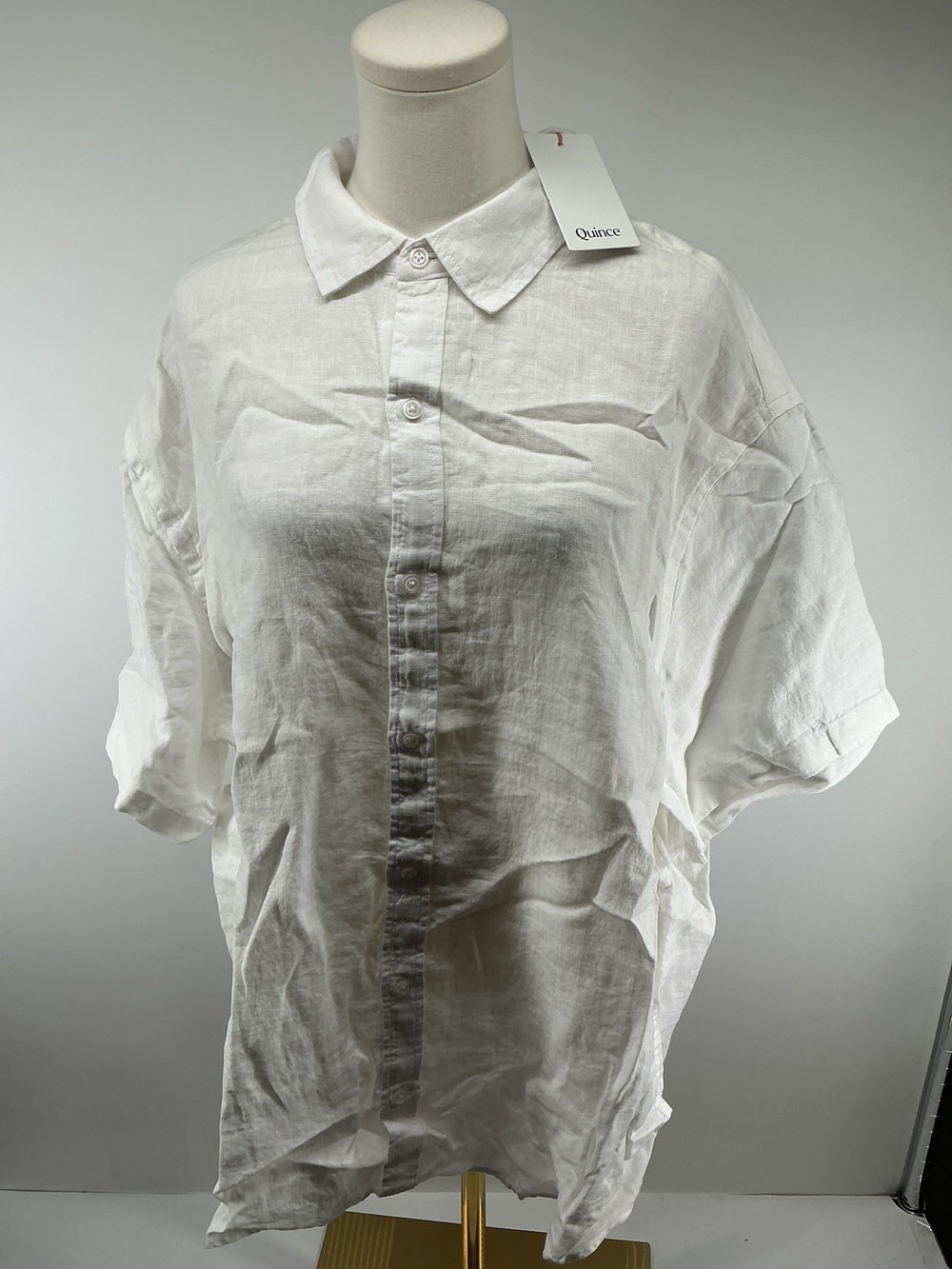 100% European Linen Relaxed Short Sleeve Shirt